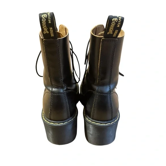 Dr. Martens Leona Smooth Leather Heeled Boots Size 37/6 - Picture 7 of 7